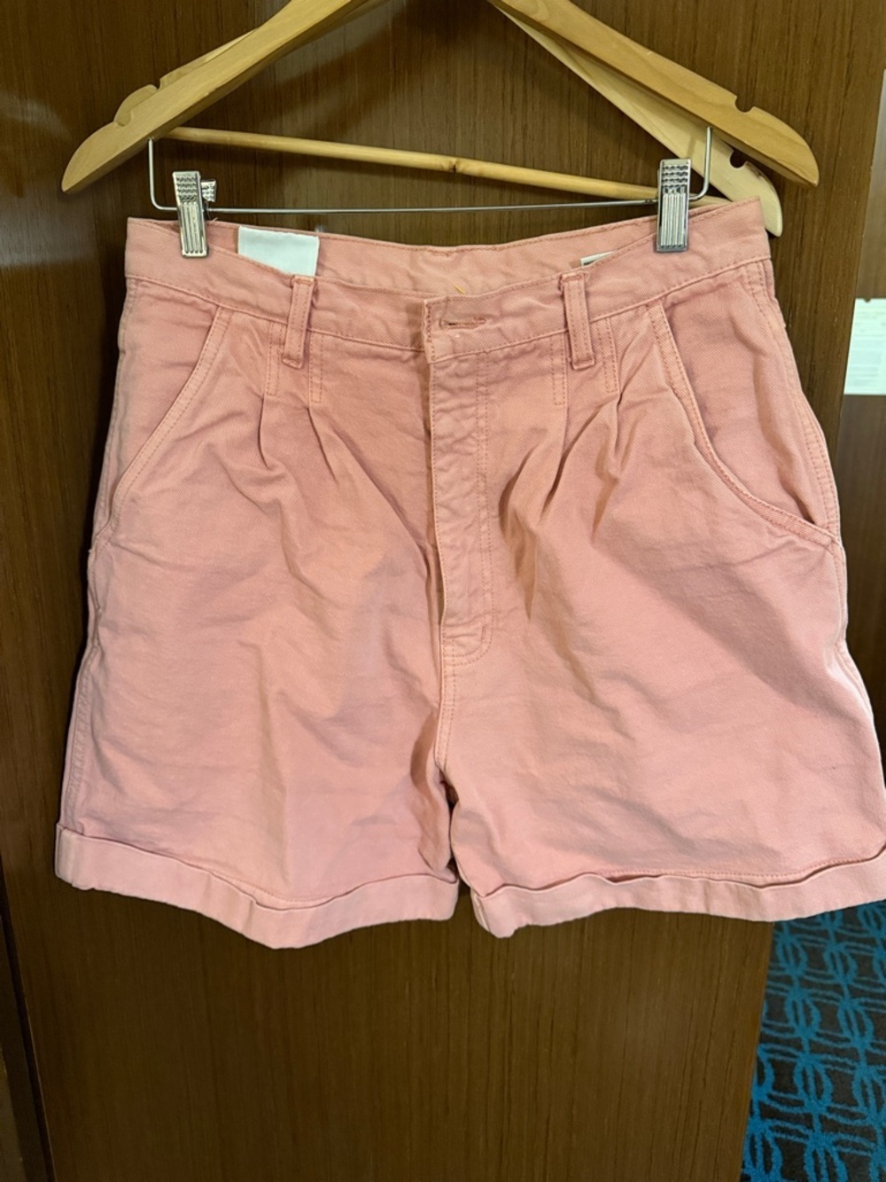 Vintage bill blass Soft Pink Casual Cotton Bermuda Shorts